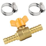 1 x RAW Customer Returns SWAWIS 2-way ball valve Y-distributor brass connection 10mm ball valve, for hose ID 10 mm-11 mm - RRP €12.99