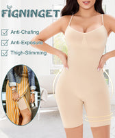 1 x RAW Customer Returns Figninget Women s Bodysuit Fajas Reductoras Y Moldeadora Slimming Bodysuit Woman Elegant Women s Body Fajas Colombianas Reductoras Y Moldeadora Beige S - RRP €24.0