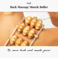 1 x RAW Customer Returns Tuuli Accessories Massage Massager Back Massage Roller Back Massager with Handle Roller made of wood 120 cm rolling surface 40 x 7 cm  - RRP €22.14