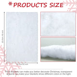 22 x Brand New Christmas Glitter Snow Blankets 40 x 32 Inch Wonderland Artificial Snow Blanket Indoor Thick Snow Blanket Glitter Blanket with Fake Snow for Tree - RRP €410.96