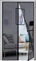 1 x RAW Customer Returns Panngu fly screen balcony door magnet 100X200cm, 2024 reinforced fly curtain patio door magnets door without drilling, fly net balcony insect protection door, magnetic mosquito net curtain black - RRP €17.34