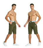 1 x RAW Customer Returns HCSS Shorts Men s Bermuda Shorts Men s Summer Chino Shorts Cotton Elastic with Drawstring Green-XXL  - RRP €33.98