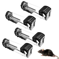 2 x RAW Customer Returns DIFCUL live mouse trap, pack of 4, live mouse trap, mouse trap for indoor use, rat trap with attractant, mouse trap, reusable and animal-friendly, for in the kitchen, in the garden, in storage - RRP €60.48