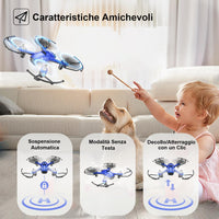 1 x RAW Customer Returns Wipkviey T16 Drone for Kids - A Child s First Mini Drones, Quadcopter RC Toy, Automatic Hover, 3D Flip, Best Birthday and Christmas for 8-12 Years Old - RRP €29.5