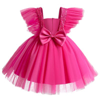 1 x RAW Customer Returns TTYAOVO Girls Pageant Princess Birthday Tutu Dress Size 130 5-6 Years 738 Rose - RRP €25.18