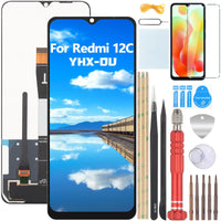 1 x RAW Customer Returns YHX-OU 6.71 Black Display For Xiaomi Redmi 12C 22120RN86G, 22120RN86I, 22126RN91Y, 2212ARNC4L LCD Display Touchscreen Replacement Screen Glass Assembly with Tools 1 Piece Screen Protector - RRP €30.0