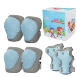 1 x RAW Customer Returns LANOVAGEAR knee pads children s protectors inline skates protector set protectors children 2-8 years elbow pads knee pads wrist pads 6 in 1 for inline skates cycling skateboards scooter light blue  - RRP €18.99