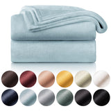 1 x RAW Customer Returns Blumtal fleece blanket 270x230 cm - Oeko-Tex certified cuddly blanket - living blanket 270x230 cm - soft blanket couch as living cuddly blanket - fleece blanket - living blanket cuddly blanket 270x230 cm in light blue - RRP €32.09