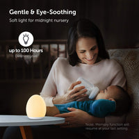 1 x RAW Customer Returns LED Night Light for Children Silicone Baby Nursing Light Night Lamp Dimmable Touch Control, RGB Color Change, 1H Timer, Memory Function, USB Rechargeable Warm White  - RRP €26.21