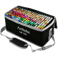 1 x RAW Customer Returns ARTHEHE 80 Colors Marker Set, Fast Alcohol Marker Set for Adults Marker Pens Set for Manga Design School with Storage Base - RRP €25.56