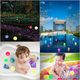 1 x Brand New 6pcs Floating Pool Light, LED Spa Light, IP68 Waterproof RGB 16 Color Changing Bathtub Night Light, Illuminated Ball Light for Kids Gift, Hot Tub - RRP €26.21