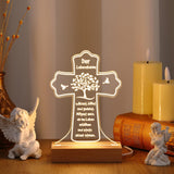 1 x Brand New BBTO Baptism Gift for Baby Baptism Gifts for Girls Night Light for Boys Night Light Cross Night Light Acrylic USB Powered Night Light Baby Gift for Baptism Communion - RRP €19.2