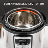 1 x RAW Customer Returns Steamer Basket for Instant Pot, Vegetable Steamer Basket, Stainless Steel Steamer Basket Insert for Pots 8qt  - RRP €28.99