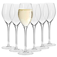 1 x RAW Customer Returns Krosno Champagne Glasses Prosecco Glasses Set of 6 280ML Harmony Collection Champagne glasses, champagne flutes Perfect for home, restaurants and parties Dishwasher safe - RRP €34.26