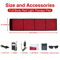 1 x RAW Customer Returns JOBYNA infrared therapy red light therapy for pain, 660nm 850nm LED red light therapy, red light lamp infrared lamp with timer, 3 temperature deep therapy whole body  - RRP €679.66