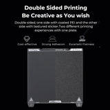 1 x RAW Customer Returns Creality Double-Sided PEI Printing Plate 235x235mm Black, Smooth Textured PEI Magnetic Spring Steel Printing Bed for Creality Ender 3 Ender 3 Pro Ender 3 V2 Ender 3 S1 Voxelab Aquila 3D Printer - RRP €33.29