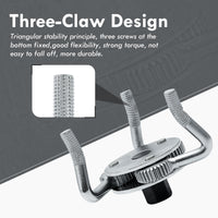 1 x RAW Customer Returns CCLIFE Oil Filter Wrenches 69mm - 136mm Oil Filter Spider Extractor Tool for Motorcycles, Cars, Trucks, etc. - RRP €12.29