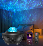 1 x RAW Customer Returns LED Starry Sky Projector, Amouhom Starlight Projector with Remote Control Bluetooth 5.0 4 Brightness Levels Gifts for Party Christmas Bedroom Playroom - RRP €30.24