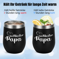 1 x RAW Customer Returns Livole Father s Day gifts for dad, father, fathers, dad gift birthday, Christmas - World s Best Dad - Best Dad Gifts, 350ml coffee mug to go, stainless steel mug with lid and straw - RRP €14.11