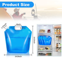 10 x Brand New TOCAVE Foldable Water Container, 3 Pcs Water Bags, Foldable Water Tank, Foldable Water Container, Foldable Water Container BPA Free for Camping, Hiking 3  - RRP €360.0