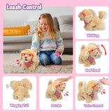 4 x RAW Customer Returns YH YUHUNG Dog Toys for Kids, Interactive Puppy Dog with Leash That Walks and Barks, Realistic Electronic Plush Robot Dog, Grooming Set, Educational Toy for Ages 3 and Up - RRP €159.96