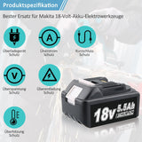 3 x RAW Customer Returns BL1850B 18V 5.0Ah Li-ion replacement batteries for Makita BL1850 BL1850B BL1860B BL1860 BL1830 BL1840 BL1845 BL1815 BL1820 BL1835 194205-3 194204-5 LXT-400 Makita 18V cordless tool batteries with indicator - RRP €119.97