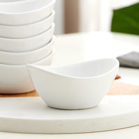 1 x RAW Customer Returns Swuut Ceramic Dip Bowls Set of 6.1.5 Oz White Dip Pinch Bowl, Soy Sauce Dishes, Mini Bowls for Charcuterie Board Sushi, Tomato Sauce, BBQ and Party Accessories White  - RRP €17.14