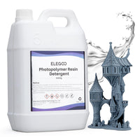 1 x RAW Customer Returns ELEGOO 3D Printer Resin Cleaner, 5kg Photopolymer Hand-Washable Resin Cleaner, Low Odor and Non-Toxic, Non-Flammable, 3D Resin Cleaning Agent, Compatible with 3D Printer Resin and UV Resin - RRP €35.99