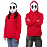 1 x Brand New Suffolly Shy Guy Costume Set, Carnival Costume Shy Guy Mask and Hoodie for Men Women, Carnival Costumes Anime Game Outfits Jumpman Cosplay for Carnival Halloween Women, M  - RRP €12.1