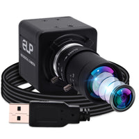 1 x RAW Customer Returns ELP 4K Web Camera, Ultra HD IMX317 USB Camera with 5-50mm Zoom Lens, PC Mini Web Camera Support 3840x2160 30fps, 2160P USB Video Conference Webcams for Windows Linux USB4KHDR01-MFV 5-50  - RRP €121.01