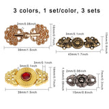 1 x Brand New CHGCRAFT 12Sets 12Styles Alloy Snap Lock Clasps Adjustable Waist Buckles for Hanfu Cheongsam Clothing Accessories, Mixed Color - RRP €22.8