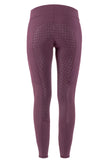 1 x RAW Customer Returns RIDERS CHOICE women s riding leggings silicone full seat mesh design with mobile phone pocket, Eggplant, 40 - RRP €40.33