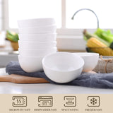 1 x RAW Customer Returns MALACASA, Regular Series, 8-piece porcelain cream white cereal bowl set, 450 ml soup bowl, rice bowl, snack bowl, dessert bowl for salad, soups, ramen, fruit, etc. 12.7x12.7x6.2cm - RRP €29.94