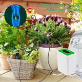 1 x RAW Customer Returns DIY Automatic Watering System with Filters Indoor Automatic Watering Set Potted Plant Holiday Watering System Balcony for 8 Houseplants with Water Pump for Flowerbed Terrace Garden - RRP €23.0