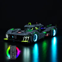 1 x RAW Customer Returns Remote Control Light Kit Compatible with Lego Technic Peugeot 9X8 24H Le Mans Hybrid Hypercar 42156 Racing Car Kit No Model , Led Lighting Set for Le Mans Hybrid Hypercar - RRP €74.98