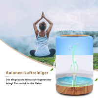 1 x RAW Customer Returns Aroma Diffuser, 300ML Humidifier with 6 10ml Essential Oils Set, Quiet Ultrasonic Fragrance Oil Diffuser, Waterless Automatic Shut-Off, 7 Colors LED Oils Diffuser Aromatherapy for Room, Office, Yoga, Spa - RRP €35.99