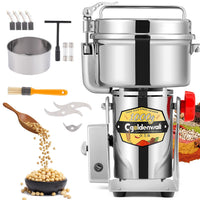 1 x RAW Customer Returns CGOLDENWALL Electric Cereal and Grain Mill 30-300 Mesh Superfine Mill for Herb Coffee Spice Nut 32000RPM High Speed Stainless Steel Commercial Grinding 1000g Oscillating  - RRP €219.0