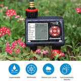 1 x RAW Customer Returns DEWENWILS irrigation computer with 2 independent outputs, irrigation timer for garden, days of the week programmable, 4 irrigations per output per day, waterproof - RRP €42.35