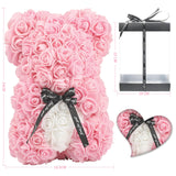 1 x RAW Customer Returns UYKJKWRT Rose Bear, Rose Bear Gift for Women, Mother s Day Gifts, Rose Flower Bear with Gift Box, Romantic Rose Teddy Bear Gift for Her, Mother s Day, Valentine s Day, Rose Flower Bear 10in, Pink  - RRP €29.5