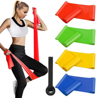 8 x Brand New Latex resistance bands original set, 4 intensities fitness bands, gymnastics band training band fitness bands set for pilates yoga strength training - RRP €120.96