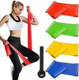 8 x Brand New Latex resistance bands original set, 4 intensities fitness bands, gymnastics band training band fitness bands set for pilates yoga strength training - RRP €120.96