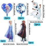 2 x Brand New Naotona Frozen Birthday Decorations 5 Years, Pack of 43 Birthday Party Decorations 5 Years Frozen Decoration Birthday Ice Princess Foil Balloons, Birthday Banner, Cake Decoration for Birthday 5 Years Girls - RRP €22.18