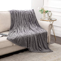 1 x RAW Customer Returns MIULEE Cuddly Blanket Fleece Blanket Flannel Blanket Plain Blankets Couch Blanket Fluffy Throw Microfibre Bedspread Sofa Blanket Blanket for Bed Sofa Bedroom Office 65 x 82 Inch 170 x 210 cm Grey - RRP €31.74