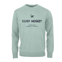 1 x RAW Customer Returns DRESSED IN MUSIC PLAY WITH ME Surf Monkey Organic Crewneck Sweatshirt Sage - L  - RRP €54.49