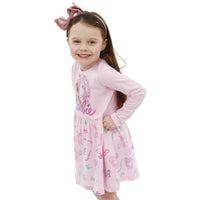 1 x RAW Customer Returns Barbie clothes Unicorn Dress For Girls Winter dress girls Pink 122 - RRP €23.33