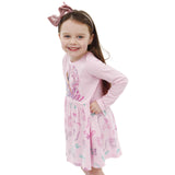 1 x RAW Customer Returns Barbie clothes Unicorn Dress For Girls Winter dress girls Pink 122 - RRP €23.33