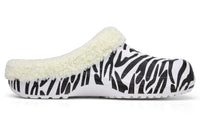 4 x Brand New CELANDA Clogs Lined Women Men Warm Slippers Waterproof Garden Clogs with Fur Women Closed Lined Clogs Winter Plush Mules Zebra Print 43 44 EU - RRP €106.16