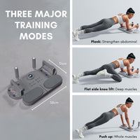 1 x RAW Customer Returns Push up training set. Multifunctional push-up board with elastic resistance band and bars. 3-in-1 fitness set with digital stopwatch for training at home and in the gym. - RRP €34.98