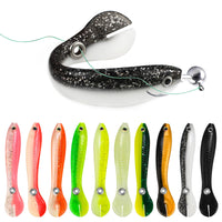 2 x Brand New Fishing Lure Rubber Fish Set 20 Pieces Perch Bait Rubber 10cm Bionic Artificial Bait Rubber Bait, Trout Bait, Rubber Bait Fish Zander Bait for Pike, Zander, Perch, Trout - RRP €13.48