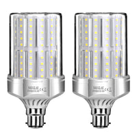 1 x RAW Customer Returns SAUGLAE 32W LED Lamps, 260W Incandescent Bulbs Equivalent, 6000K Cool White, 3600Lm, B22 Bayonet Cap LED Bulbs, 2 Pack - RRP €25.99